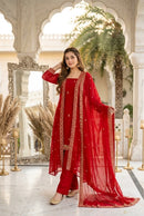 ST 253 Premium Elegant Fuax Georgette Designer Suit