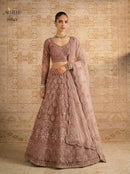 Alizeh 1084 A Premium Mauve Bridal Embroidered Lehenga Choli