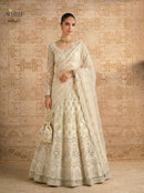 Alizeh 1084 D Premium Ivory Bridal Embroidered Lehenga