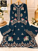 Bin Saeed Ic 430 A Cotton Fabric Heavy Hand Work Pakistani Suit