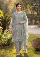 Amrutvela 1003 Pure Cambric Lawn Embroidery Pakistani Suit