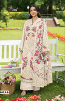 Shree Fabs 4613 B Pure Cotton Heavy Self Embroidery Work Pakistani Suit