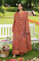 Shree Fabs 4613 D Pure Cotton Heavy Self Embroidery Work Pakistani Suit