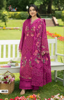 Shree Fabs 4613 Pure Cotton Heavy Self Embroidery Work Pakistani Suit