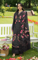 Shree Fabs 4613 C Pure Cotton Heavy Self Embroidery Work Pakistani Suit