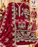 Shree Fabs Sf 5538 01 Chiffon Heavy Embroidery Work Pakistani Suit