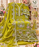 Shree Fabs Sf 5538 02 Chiffon Heavy Embroidery Work Pakistani Suit