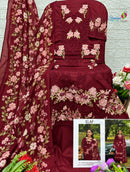 Saniya Trendz 7217 D Premium Cotton Chikankari Embroidered Work Pakistani Suit