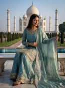 NSR 886 Designer Heavy Embroidery Sequence Work Suit