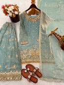 NSR 886 Designer Heavy Embroidery Sequence Work Suit