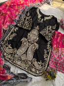 Ziaaz Code 85 Designer Gajji Silk Rayon Kameez Pakistani Suit