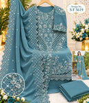 Shree Fabs Sf 5619 F Heavy Fox Georgette Heavy Embroidery Work Pakistani Suit