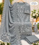 Shree Fabs Sf 5619 G Heavy Fox Georgette Heavy Embroidery Work Pakistani Suit