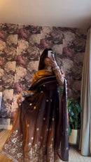 RTC 5955 Chinon Silk Soft Micro Cotton Anarkali Gown