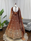 RTC 5955 Chinon Silk Soft Micro Cotton Anarkali Gown