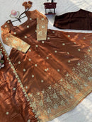 RTC 5955 Chinon Silk Soft Micro Cotton Anarkali Gown