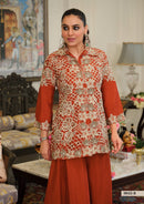 Eba 9943 B Designer Chinin Embroidery Work Suit