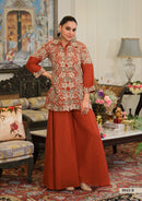 Eba 9943 B Designer Chinin Embroidery Work Suit