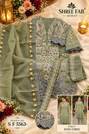 Shree Fabs Sf 5563 B Heavy Kota Cheks Embroidery Work Pakistani Suit