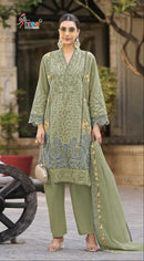 Shree Fabs Sf 5563 B Heavy Kota Cheks Embroidery Work Pakistani Suit