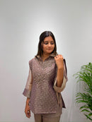 BE 484 B Premium Salsa Silk Designer Co Ord Set