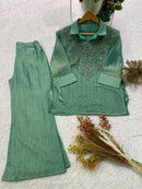 BE 484 A Premium Salsa Silk Designer Co Ord Set