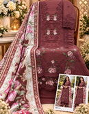 Saniya Trends 7211 N Cotton Chikankari Embroidered Work Pakistani Suit