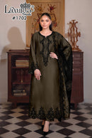 Laxuria Trendz 1702 A Premium Satin Digital Printed Pakistani Suit