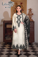 Laxuria Trendz 1702 B Premium Satin Digital Printed Pakistani Suit