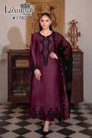 Laxuria Trendz 1702 C Premium Satin Digital Printed Pakistani Suit