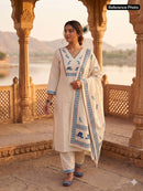 KR 419 Premium Cotton Digital Printed Designer Suit