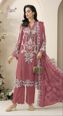 Shree Fabs Sf 5639 G Chiffon Heavy Embroidery Work Pakistani Suit