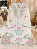 Azure Oodt 101 Premium Satin Digital Printed Pakistani Suit