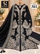 Bin Saeed IC 361 A Designer Fabric Heavy Hand Work Pakistani Suit