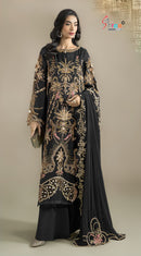Shree Fabs Sf 5588 F Chiffon Heavy Embroidery Work Pakistani Suit