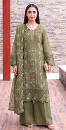 Motifz 5518 C Designer Siffon Embroidery Khatli Work Pakistani Suit