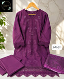 Sapphire Mb 31 B Pure Cotton Heavy Embroidery Work Pakistani Suit
