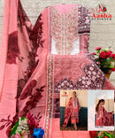 Aasha Designer 1034 A Premium Cotton Printed Embroidery Work Pakistani Suit