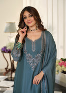 Eba 50351 A Premium Marvals bits emboidery work Designer Suit