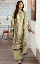 Alzohaib Az 1650 Pure Cotton Heavy Patch Work Pakistani Suit