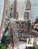 Alzohaib Az 1650 Pure Cotton Heavy Patch Work Pakistani Suit