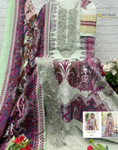 Alzohaib Az 1625 Pure Cotton Heavy Patch Work Pakistani Suit