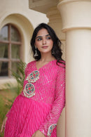 KA 1275 C Premium Laheriya Print Work Gown