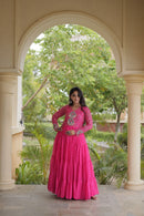KA 1275 C Premium Laheriya Print Work Gown
