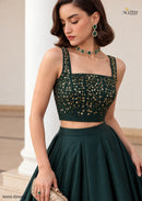 Alizeh 9005 D Emerald Green Designer Embroidered Lehenga Choli