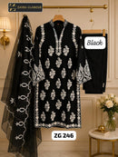 ZG 246 C Fox Georgette Cotton Designer Pakistani Suit