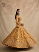Alizeh 1082 Mustard Gold Heavy Embroidered Bridal Lehenga
