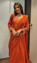 BE 407 Designer Real Mirror Embroidery Work Lehenga