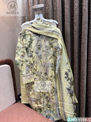 Maria.B 1119 C Premium Cotton Embroidery Work Pakistani Suit
