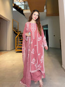 LG 2151 Designer Mul Chanderi Embroidery Work Suit